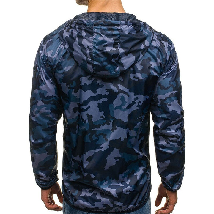 Hooded Long Sleeve Camouflage Jacket Casual Wear