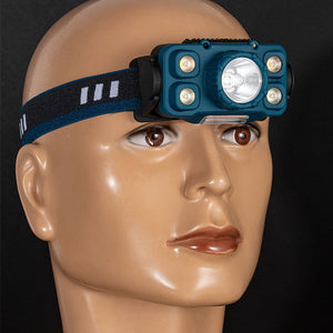 Illuminate Your Adventures with the LED Mini Multi-function Wave Induction Headlamp