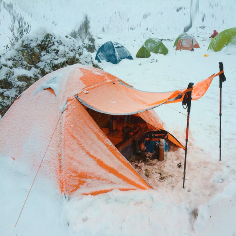 Experience the Outdoors Like Never Before with Our Double-Layer Aluminum Pole Anti-Storm Camping Tent