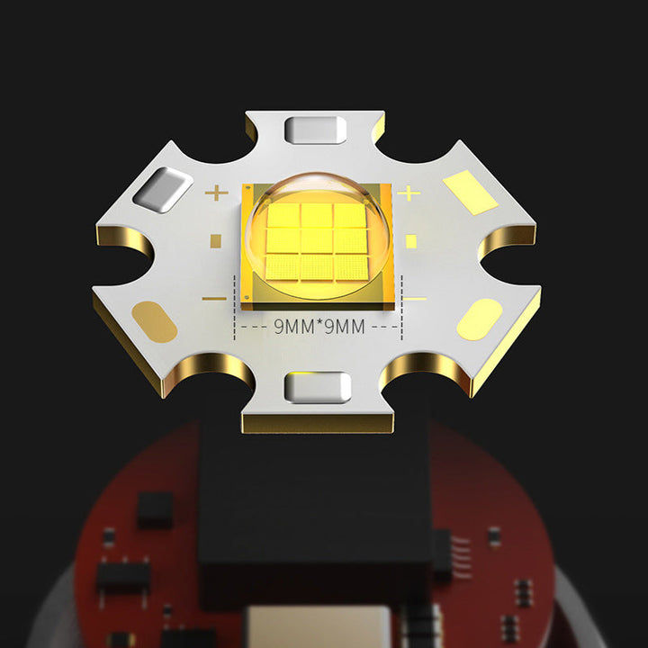 Illuminate Your Adventures with the USB Charging Zoom Electric Display Camping Portable Flashlight
