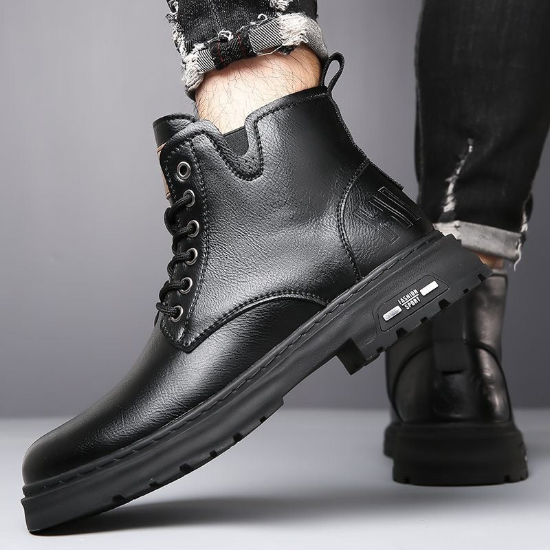 British Style Martin Boots Thick Sole Outdoor Workwear Men