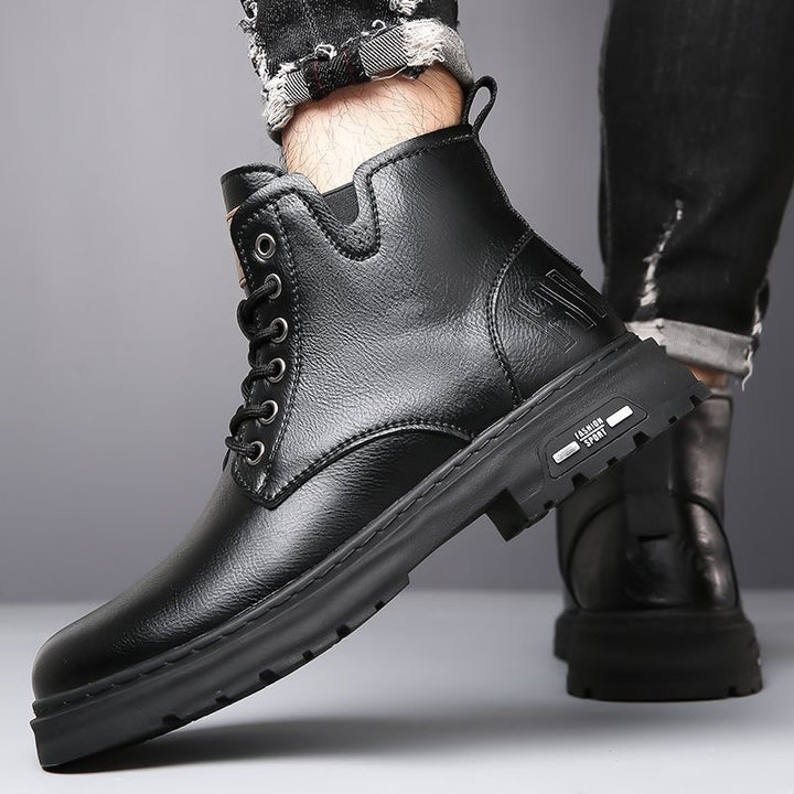 British Style Martin Boots Thick Sole Outdoor Workwear Men