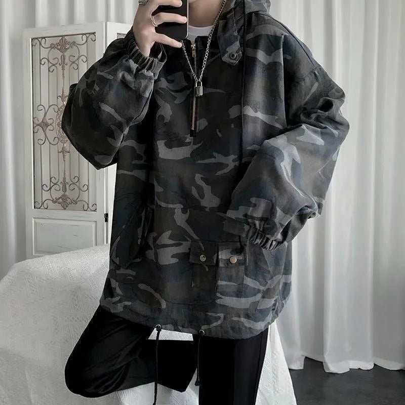 Men’s Camouflage Tactical Work Jacket Durable Outdoor Wear