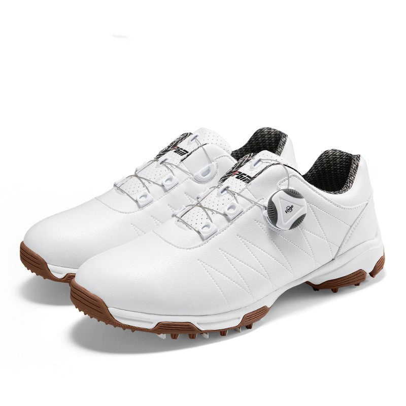 Women’s Waterproof Golf Shoes With Spin Button Laces
