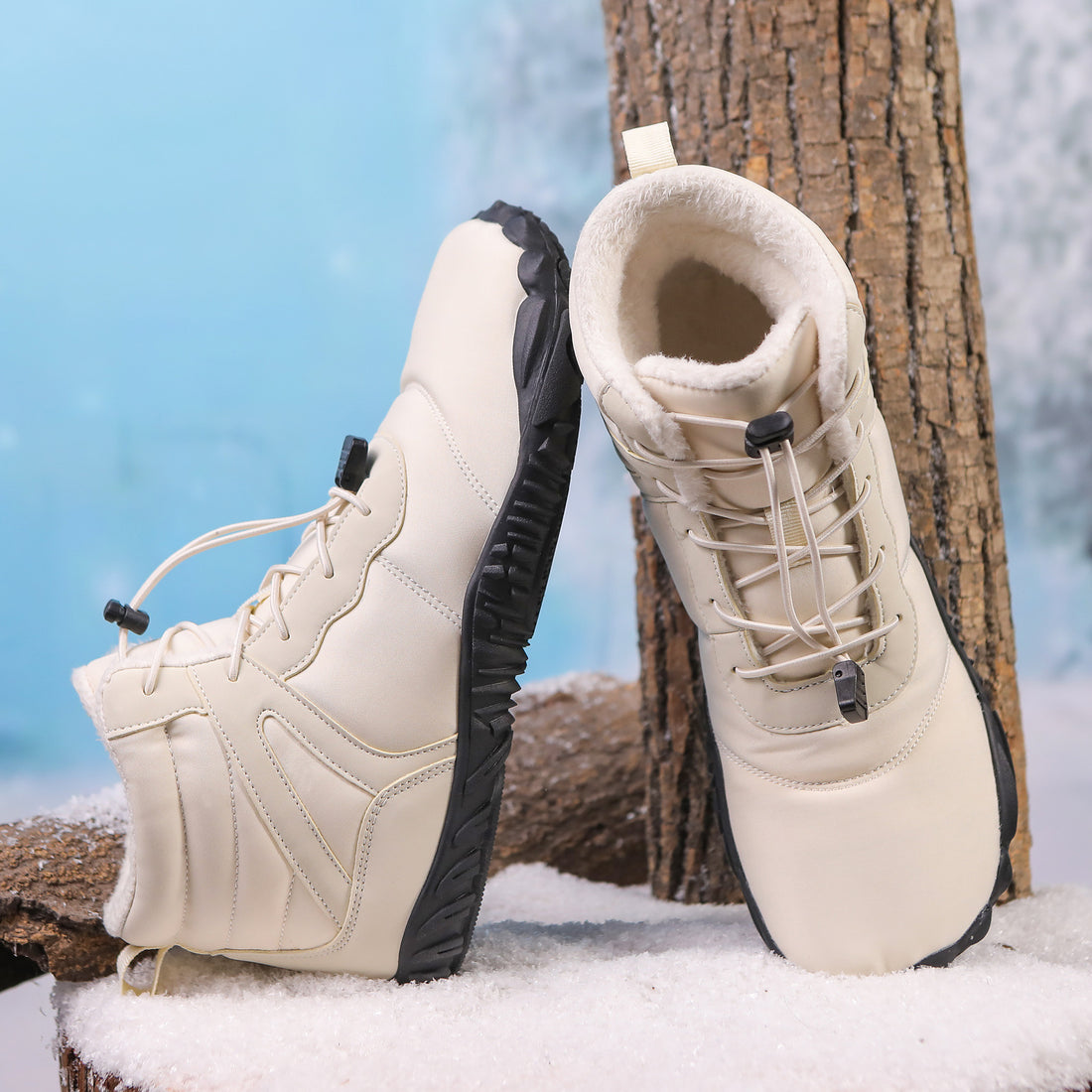 Five Finger Non Slip Waterproof Snow Boots Warm Outdoor Hiking Shoes