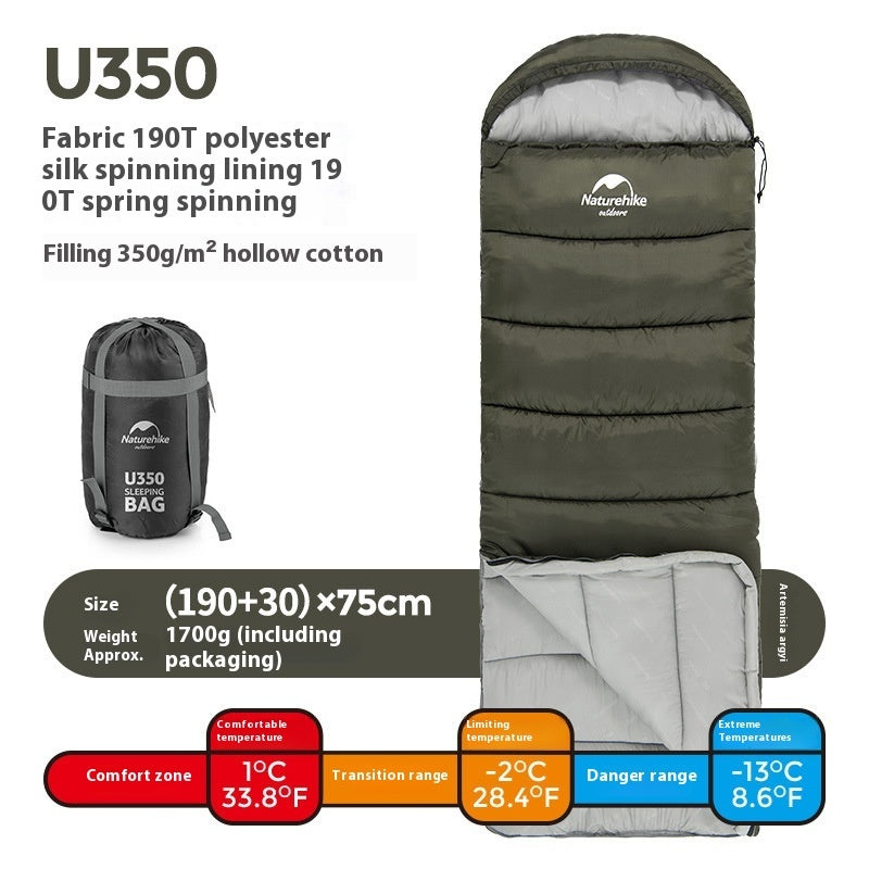 Naturehike Double Hooded Envelope Cold-Weather Sleeping Bag