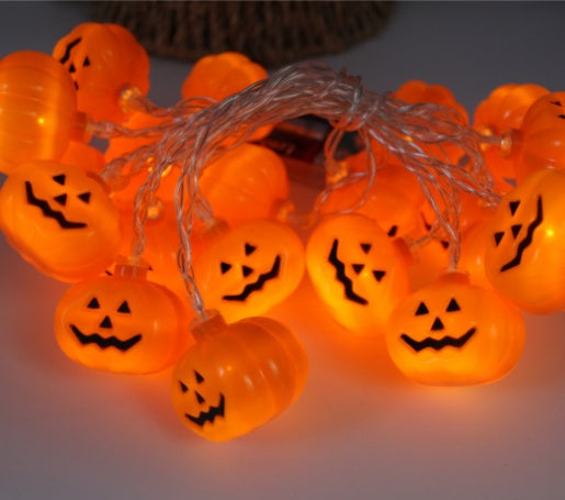 Outdoor Halloween Pumpkin LED String Lights Lantern Decoration