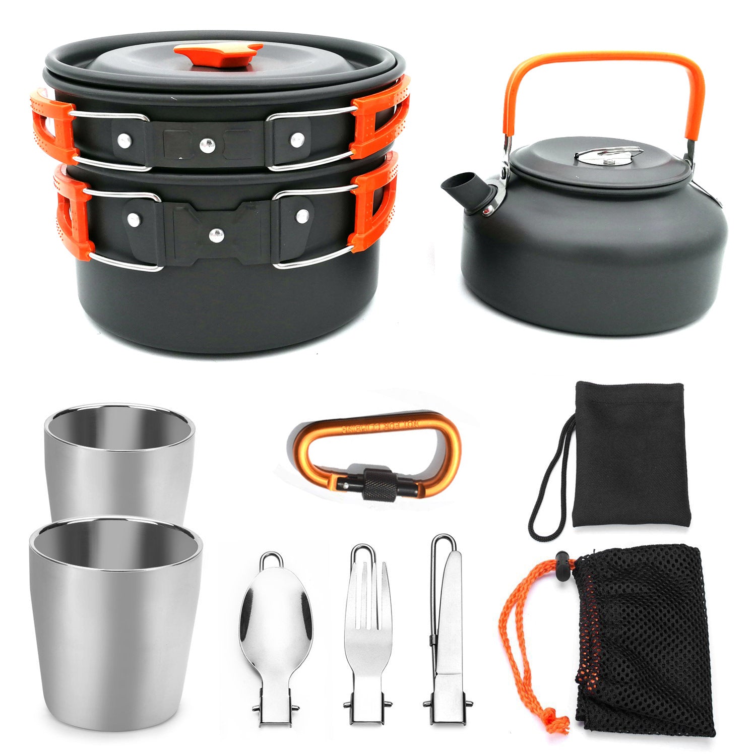 Outdoor Camping Cookware Set Travel Tableware and Utensils