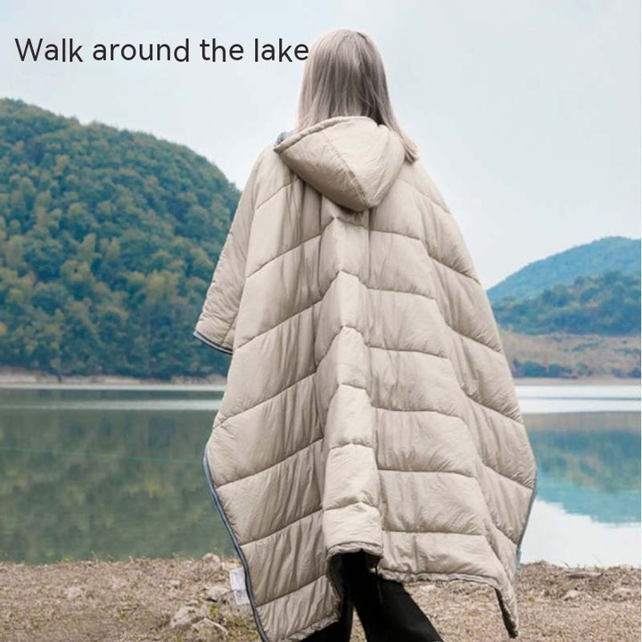 Wearable Cloak Sleeping Bag Warm Camping Blanket