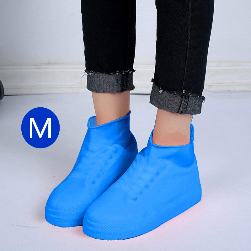 Men Women Waterproof Silicone Rain Boots Easy Wear Hiking Outdoor Shoes