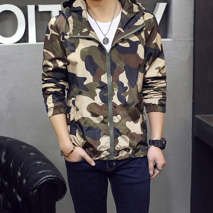 Men’s Slim Camouflage Fashion Jacket Stylish Outdoor Wear