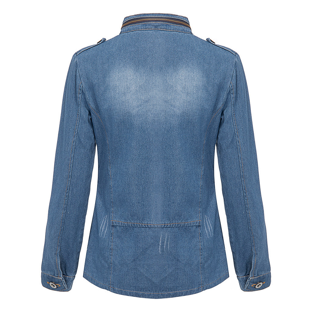 Women Denim Jacket Casual Outdoor Fashion Coat Stylish Wear