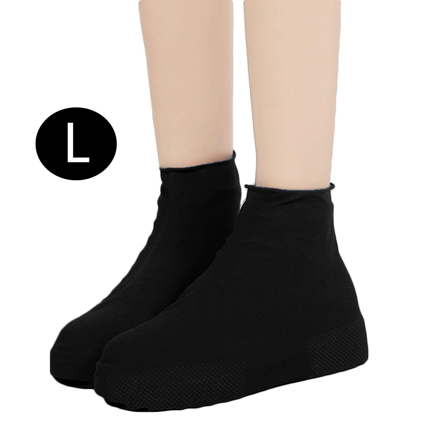 Men Women Waterproof Silicone Rain Boots Easy Wear Hiking Outdoor Shoes