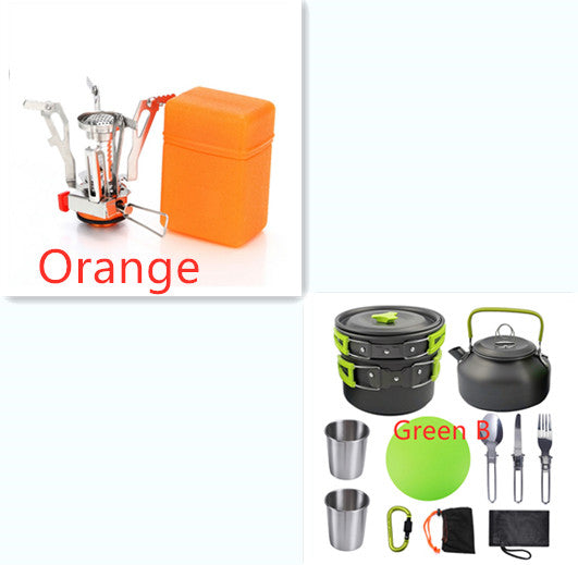 Outdoor Camping Cookware Set Travel Tableware and Utensils