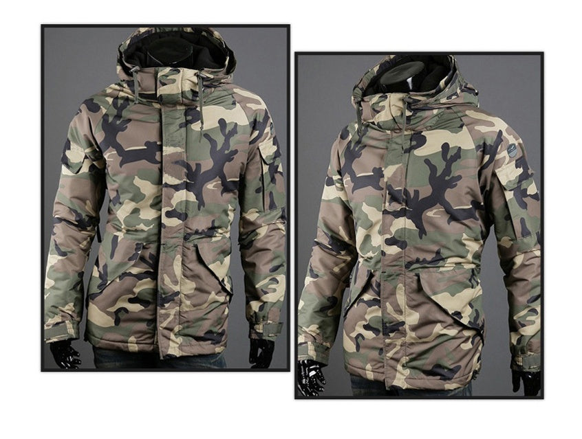 British Style Camouflage Men’s Trendy Hooded Jacket