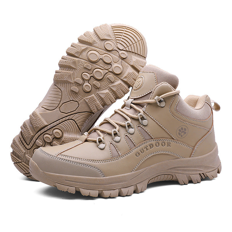 Fashion Military-Style Hiking Boots Non-Slip Durable Outdoor Shoes