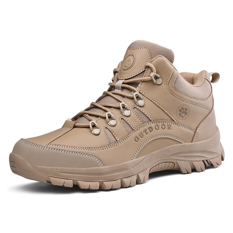 Fashion Military-Style Hiking Boots Non-Slip Durable Outdoor Shoes