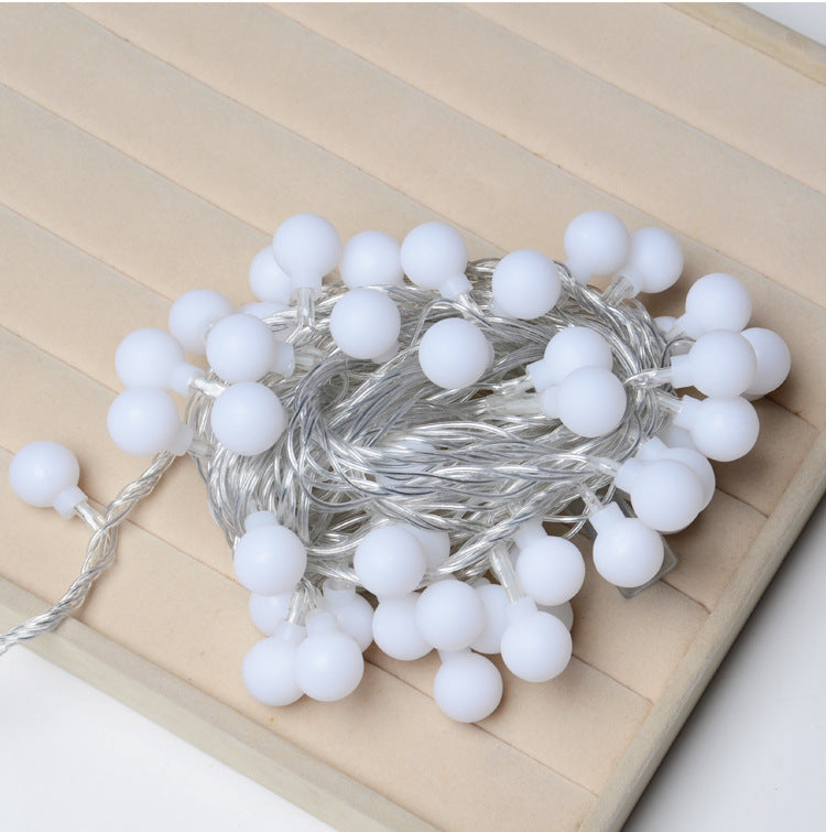 LED Lantern Ball String Lights With Flashing Star Bulbs