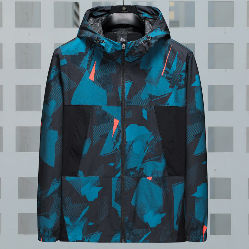 Loose Casual Camouflage Hooded Jacket Comfortable Wear
