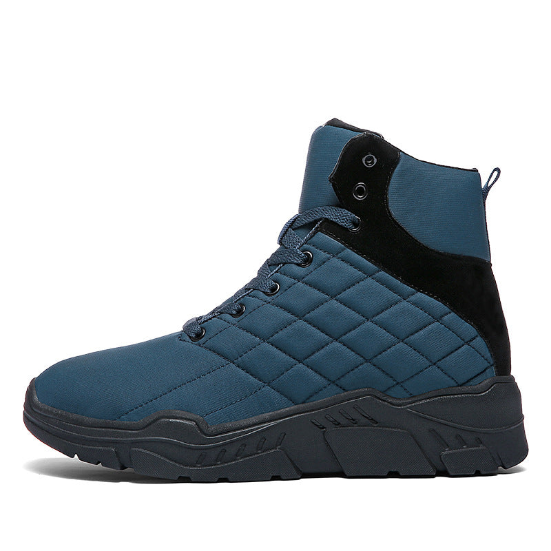 Waterproof High Top Snow Boots With Plush Warm Lining
