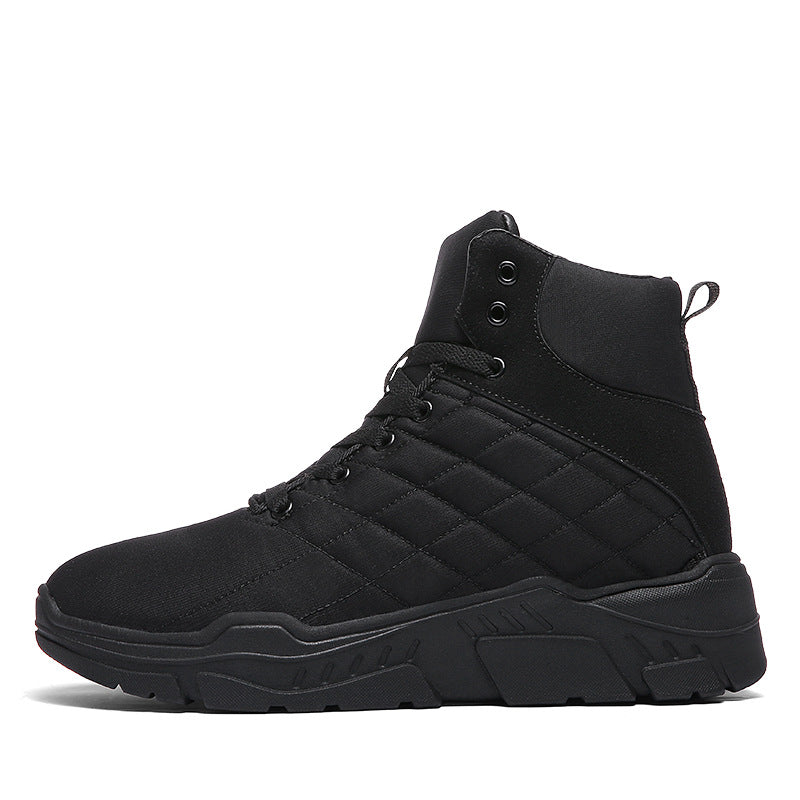 Waterproof High Top Snow Boots With Plush Warm Lining