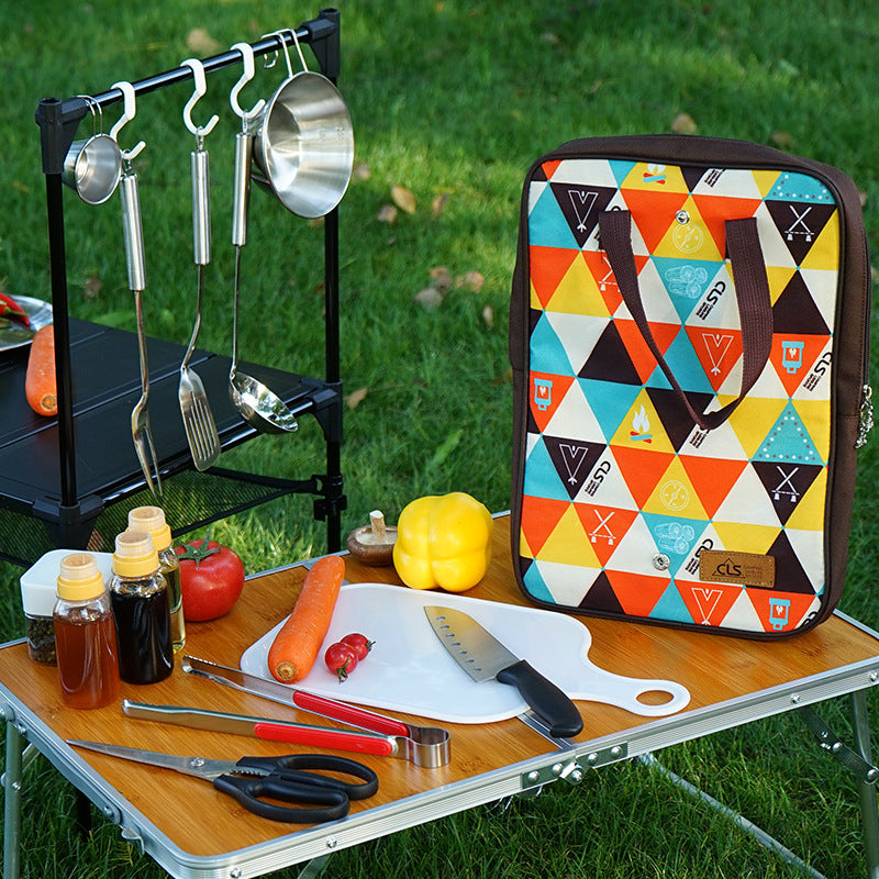 New Five-Piece Outdoor Camping and Barbecue Cookware Set