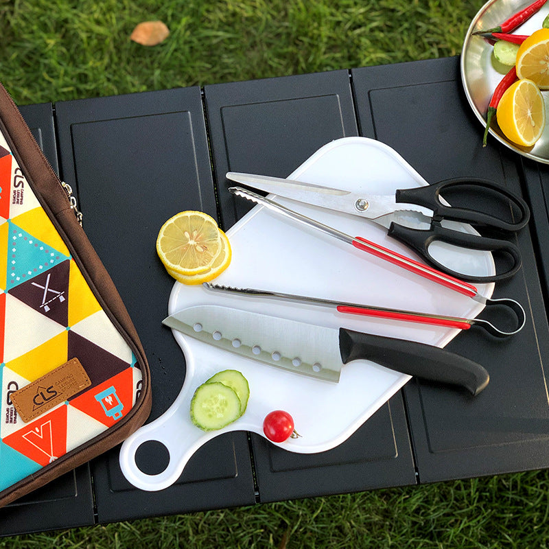 New Five-Piece Outdoor Camping and Barbecue Cookware Set