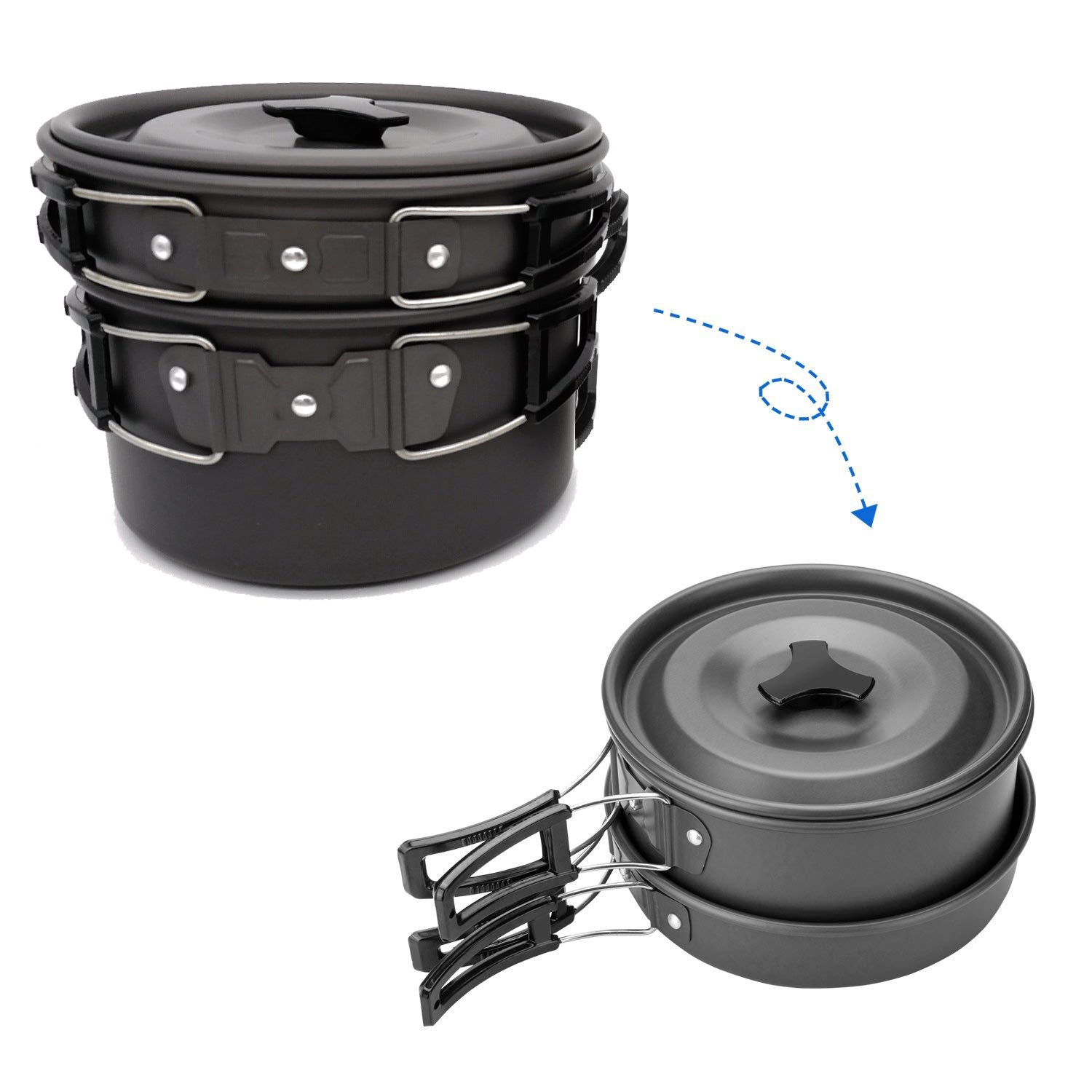 Outdoor Camping Cookware Set Travel Tableware and Utensils