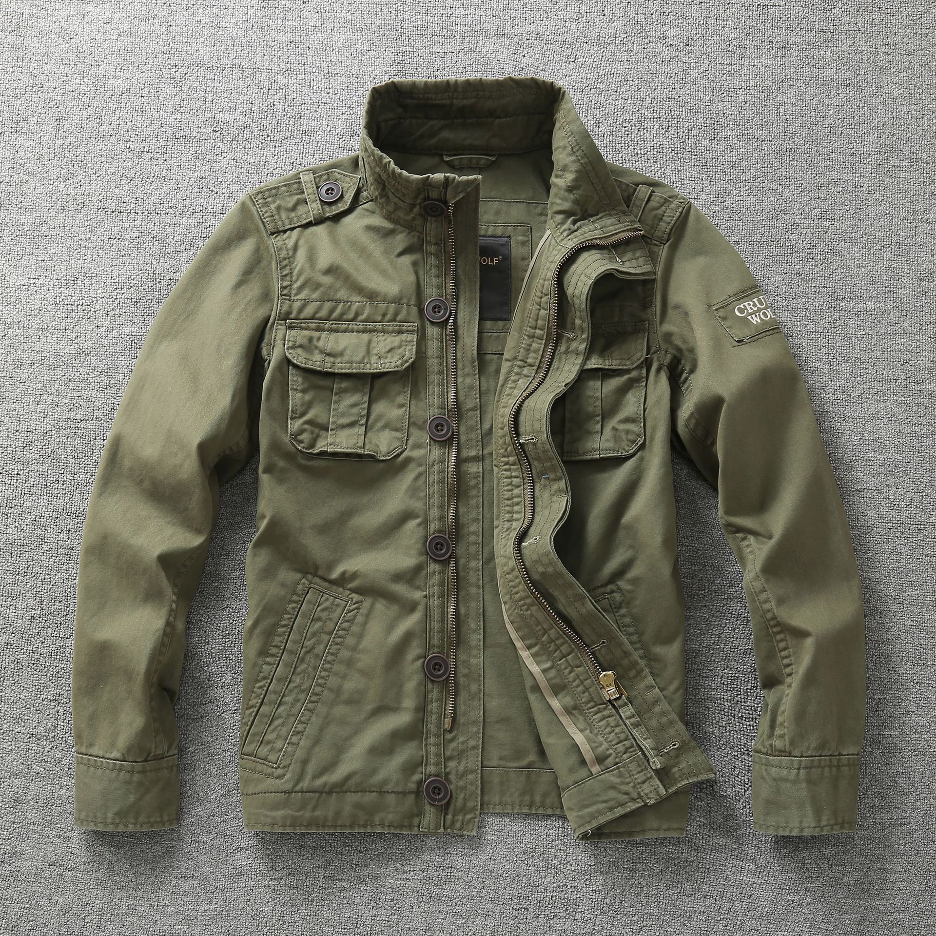 Men’s Autumn Camouflage Work Jacket Durable Outerwear
