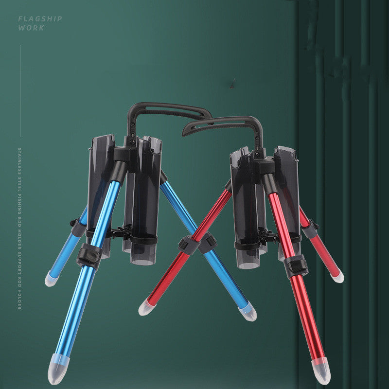 Sea Fishing Tripod Rod Stand With Support Bracket