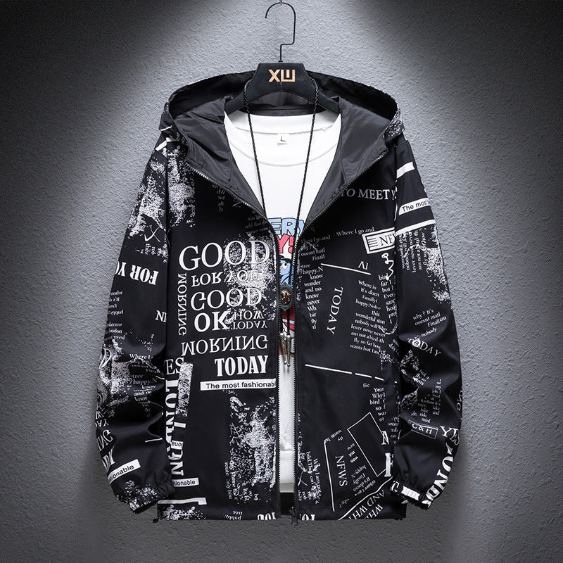 Men’s Reversible Camouflage Print Jacket Stylish Outerwear