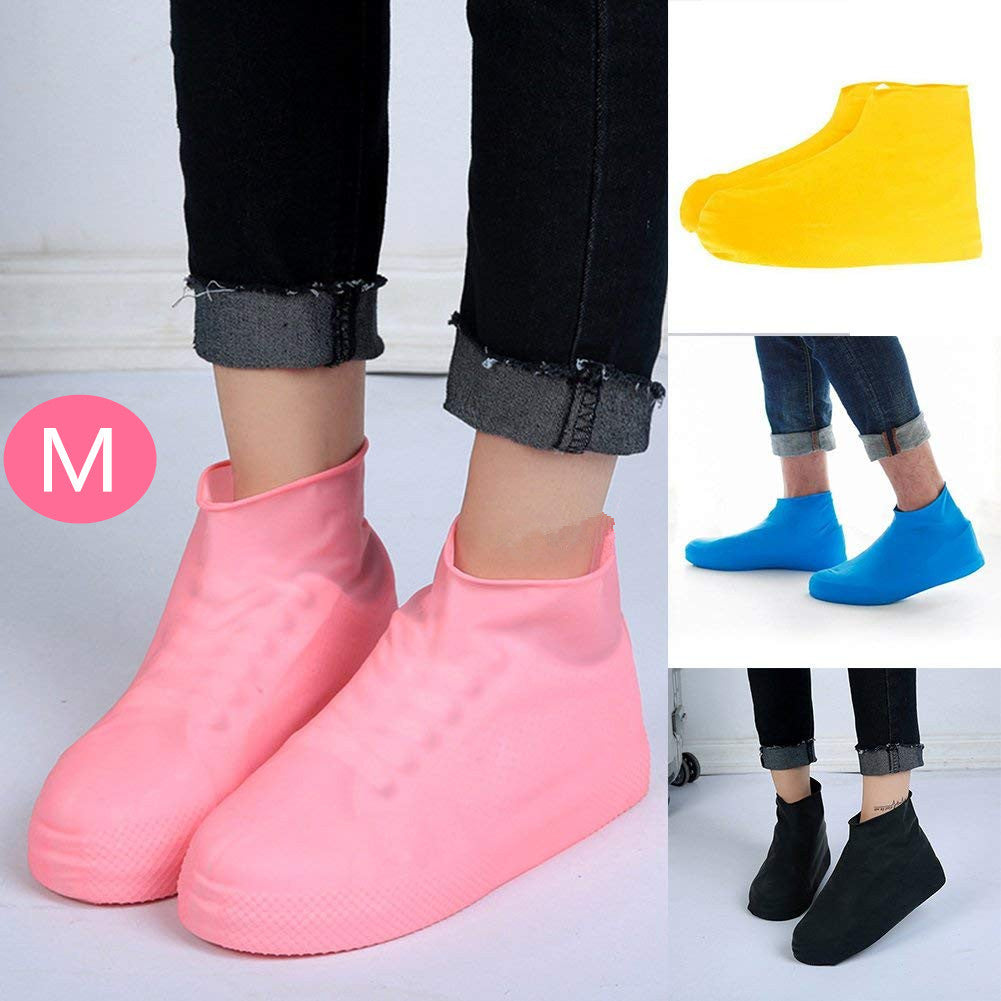Men Women Waterproof Silicone Rain Boots Easy Wear Hiking Outdoor Shoes