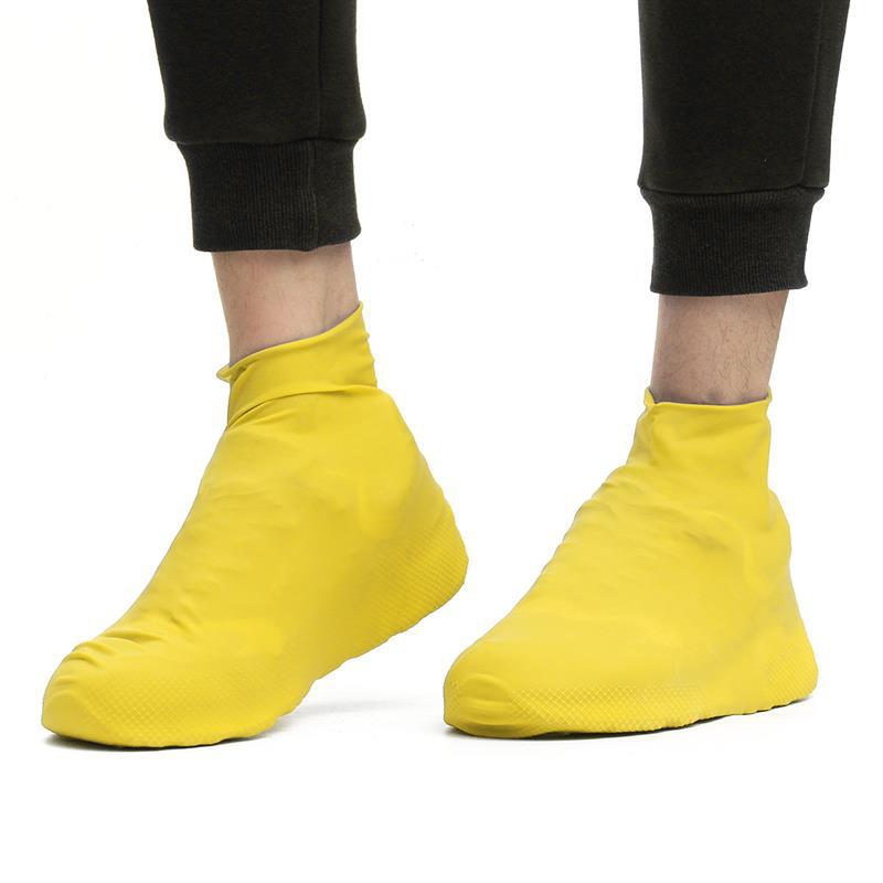Men Women Waterproof Silicone Rain Boots Easy Wear Hiking Outdoor Shoes