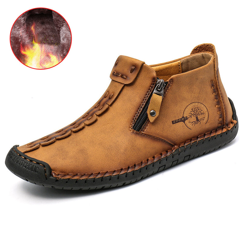 Men’s Ankle Zipper Outdoor Hiking Boots
