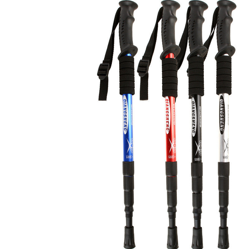 Outdoor Aluminum Alloy Trekking Poles Hiking Support Sticks