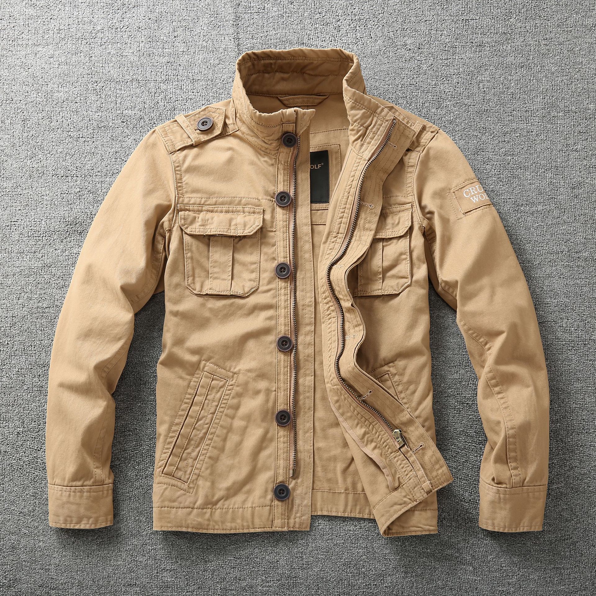Men’s Autumn Camouflage Work Jacket Durable Outerwear