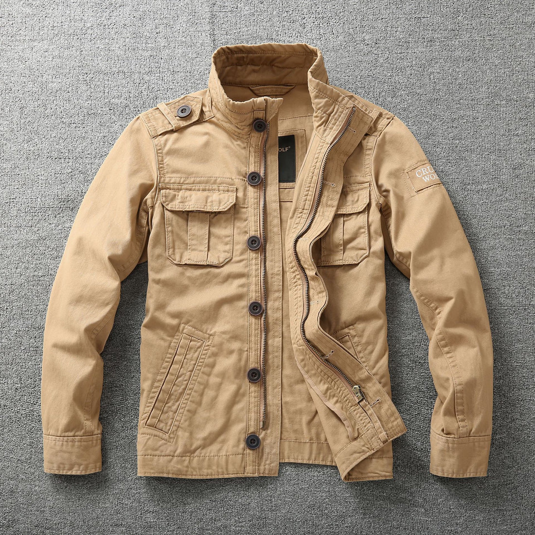 Men’s Autumn Camouflage Work Jacket Durable Outerwear