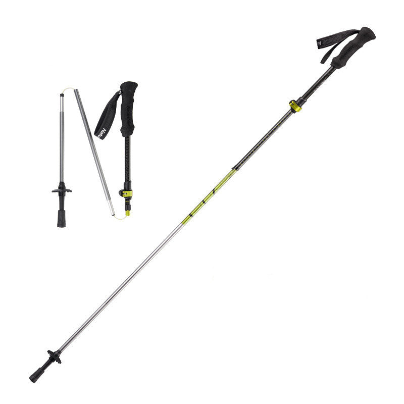 Outdoor Folding Trekking Poles Hiking Support Sticks