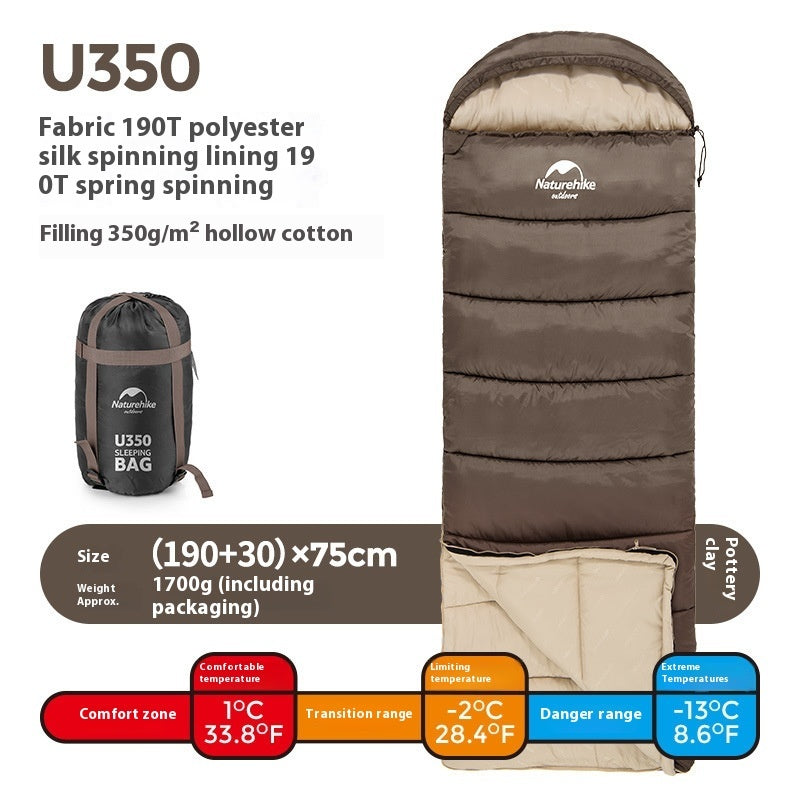 Naturehike Double Hooded Envelope Cold-Weather Sleeping Bag