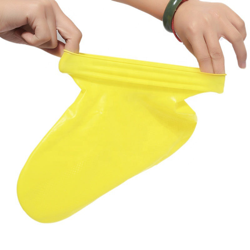Men Women Waterproof Silicone Rain Boots Easy Wear Hiking Outdoor Shoes