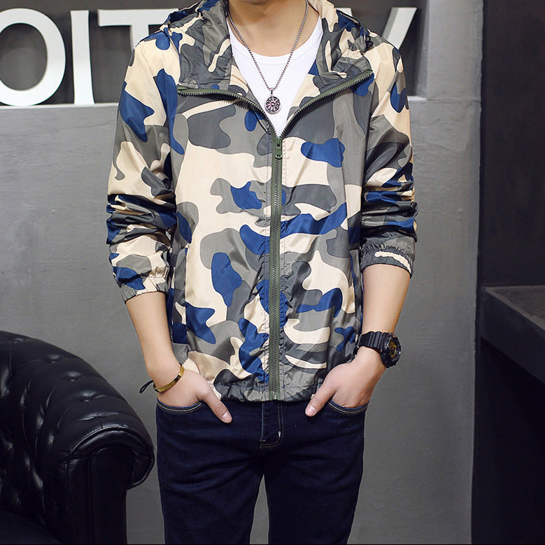 Men’s Slim Camouflage Fashion Jacket Stylish Outdoor Wear