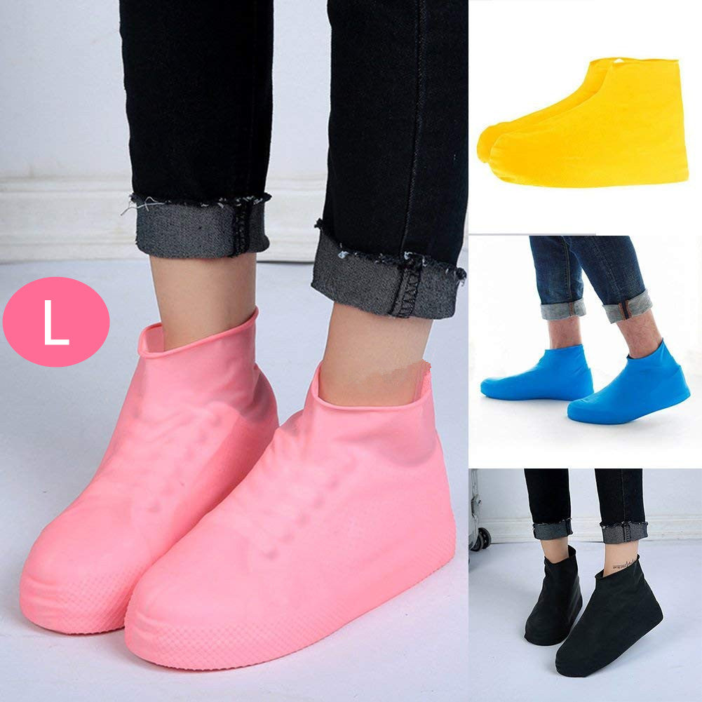Men Women Waterproof Silicone Rain Boots Easy Wear Hiking Outdoor Shoes
