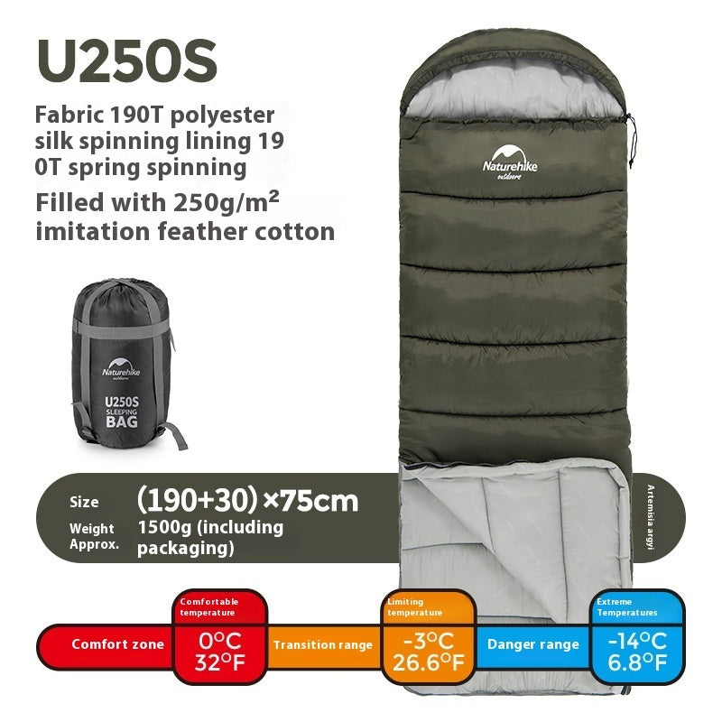 Naturehike Double Hooded Envelope Cold-Weather Sleeping Bag
