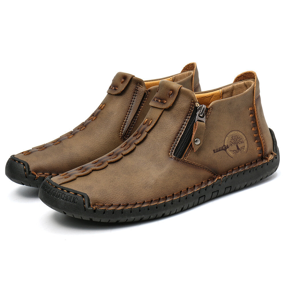 Men’s Ankle Zipper Outdoor Hiking Boots
