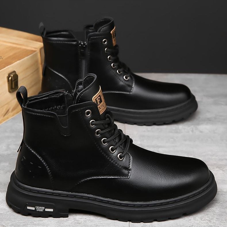 British Style Martin Boots Thick Sole Outdoor Workwear Men