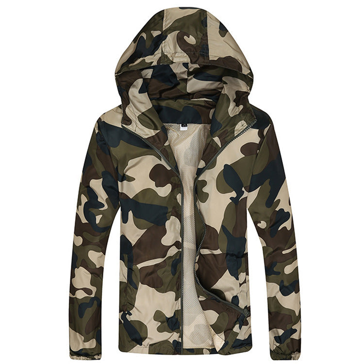 Men’s Slim Camouflage Fashion Jacket Stylish Outdoor Wear
