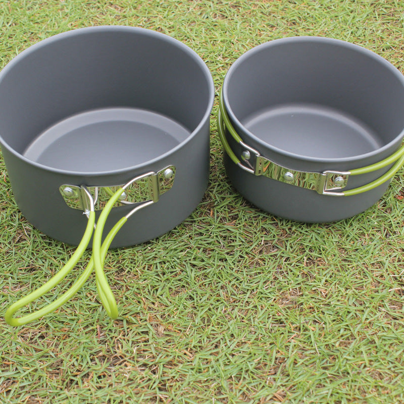 Portable Nonstick Camping Cookware Set for 2–3 People