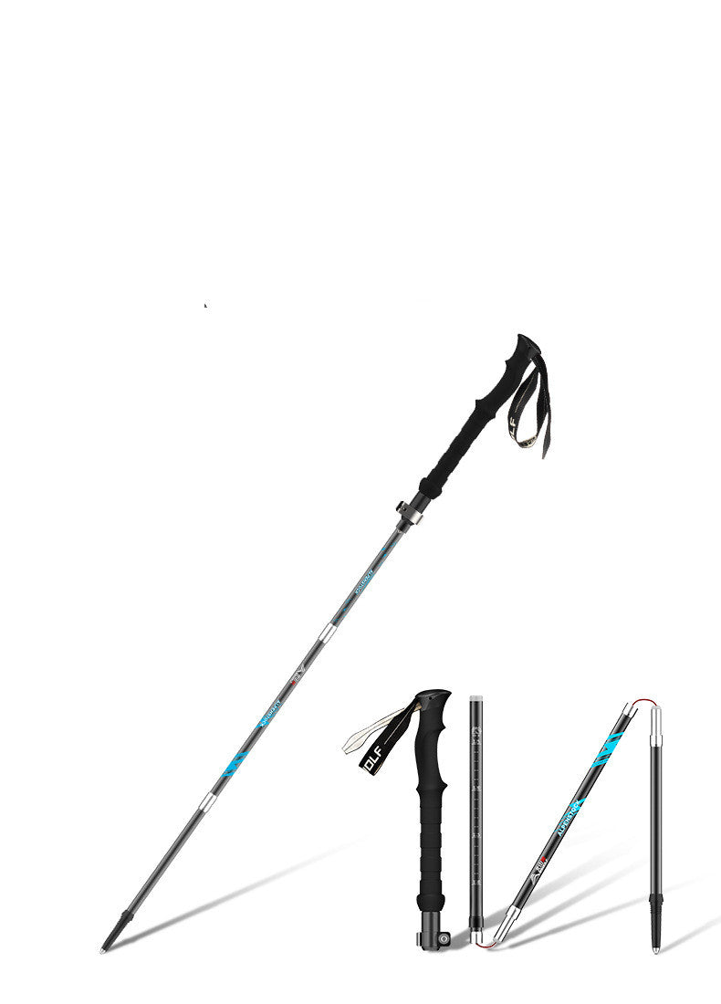 Ultralight Folding Trekking Poles Outdoor Climbing Sticks