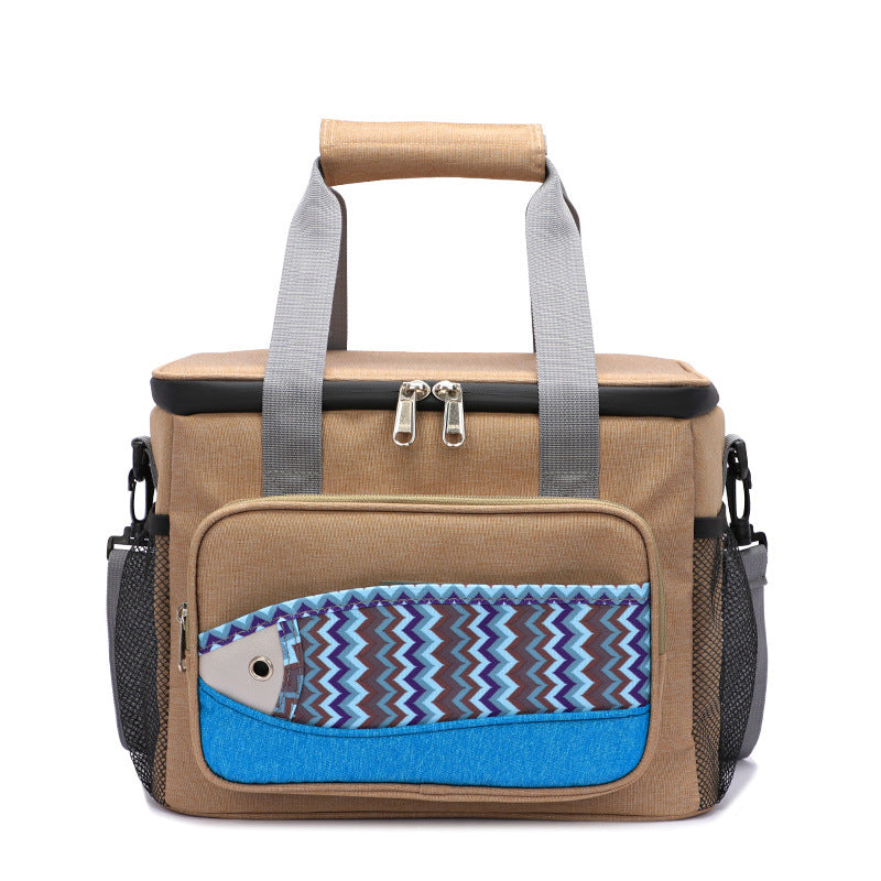Fish Pattern Insulated Waterproof Picnic Lunch Bag