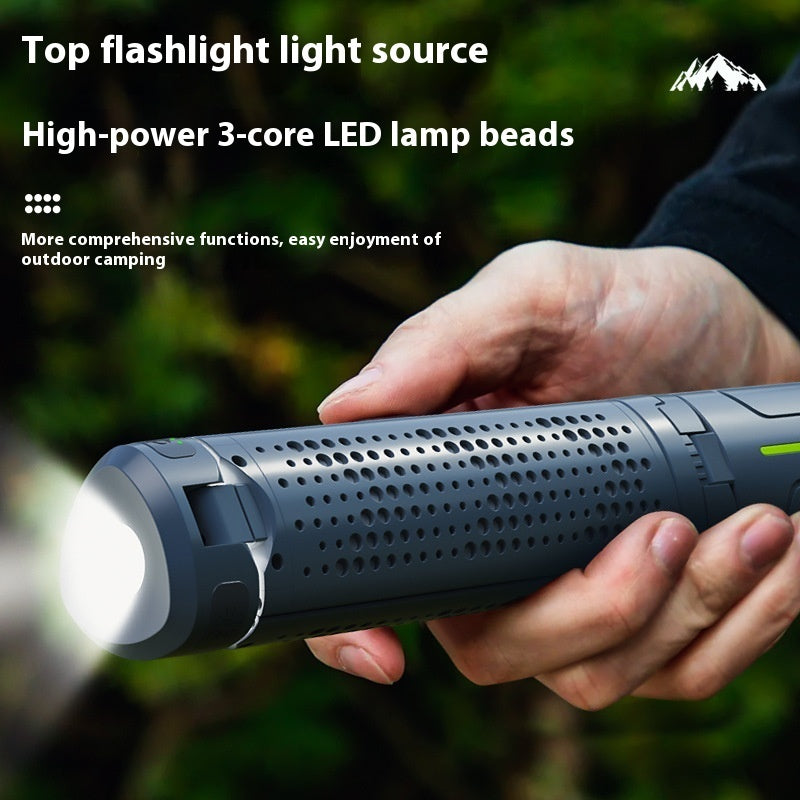 Multifunctional Rechargeable Three-Leaf Camping Lantern